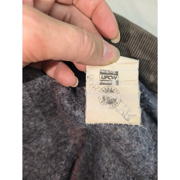 Vintage Carhartt‎ CO2CHT Blanket Lined Dark Brown Chore Jacket Coat Size 2XL - Picture 12 of 14